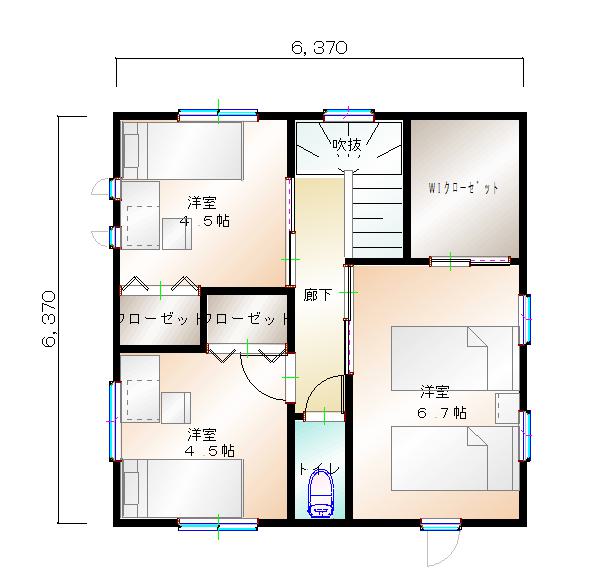 2階平面図