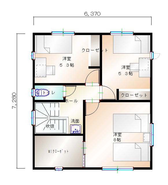 2階平面図