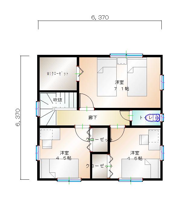 2階平面図