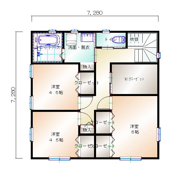 2階平面図