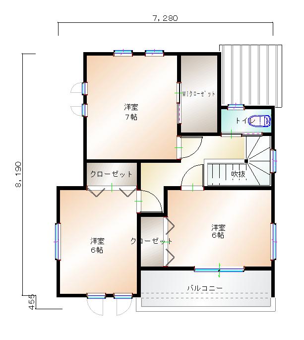 2階平面図