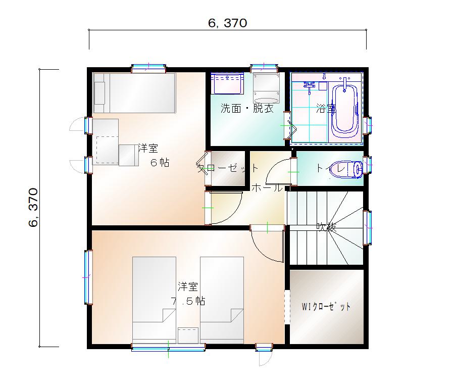 2階平面図