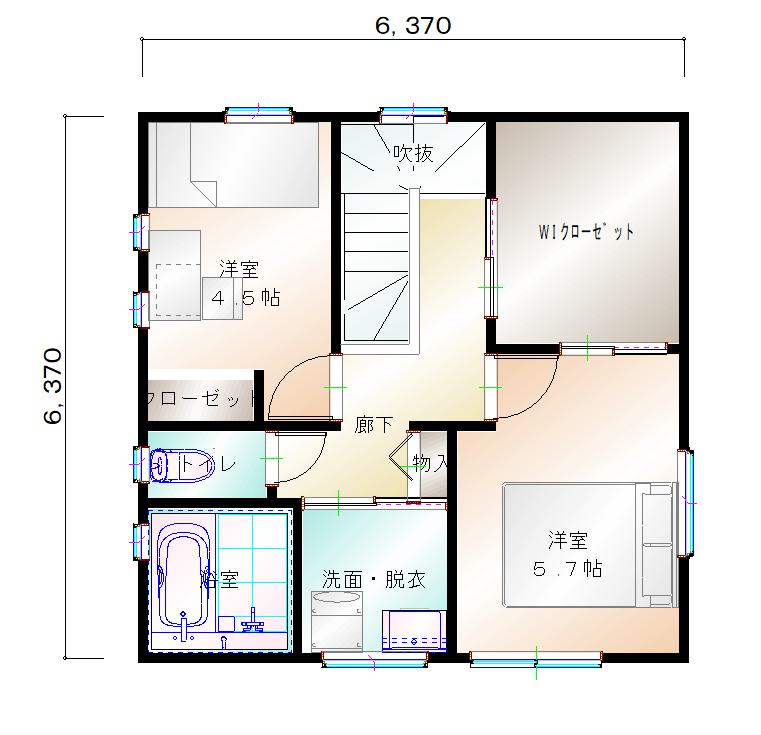 2階平面図