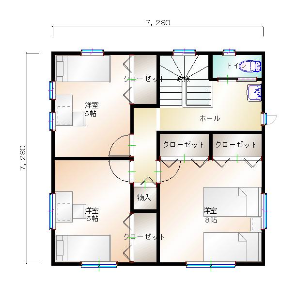 2階平面図