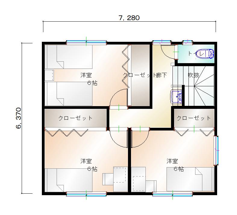 2階平面図