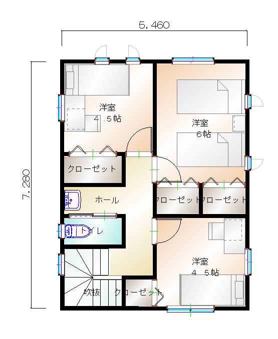 2階平面図