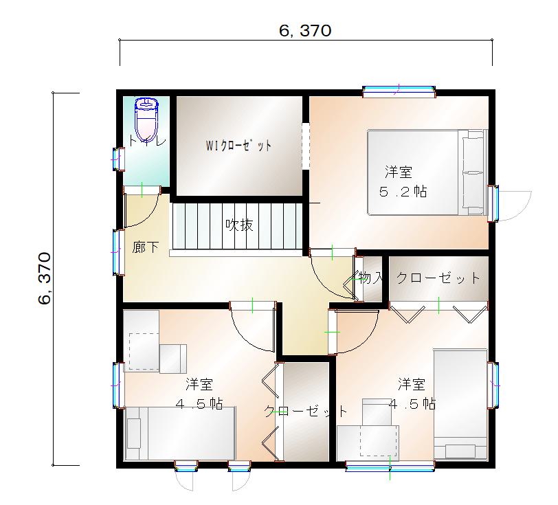 2階平面図