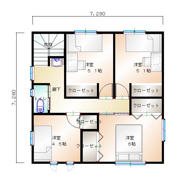 2階平面図
