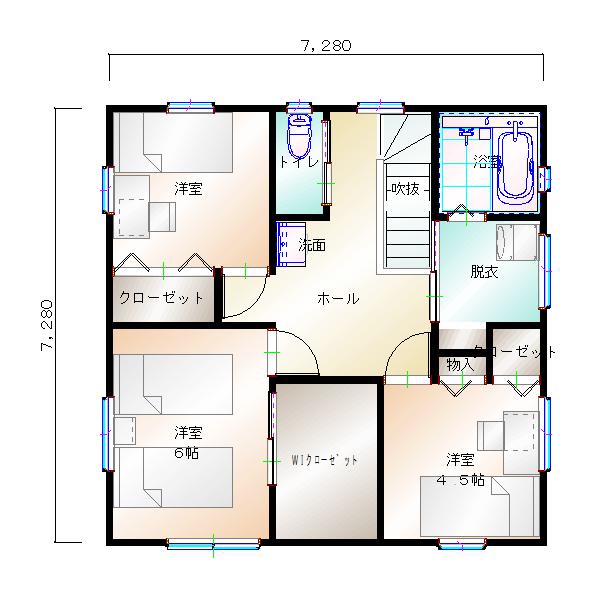 2階平面図