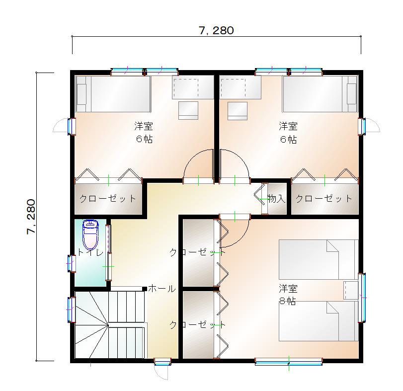 2階平面図