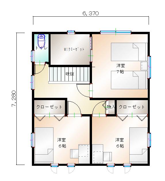 2階平面図