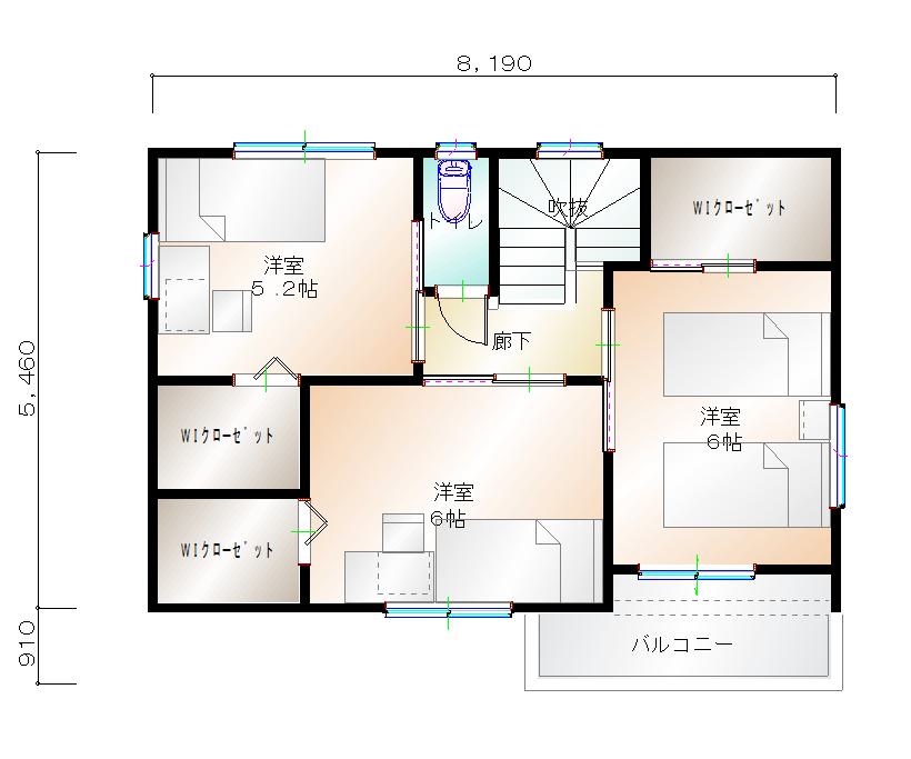 2階平面図