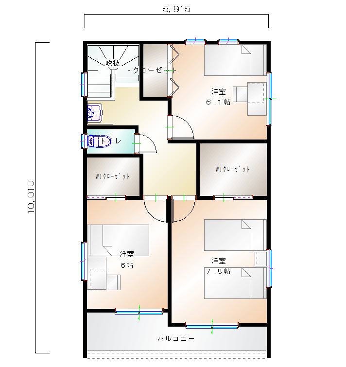 2階平面図