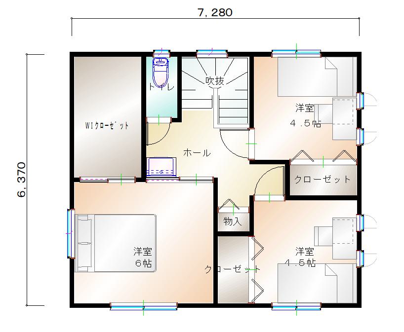 2階平面図