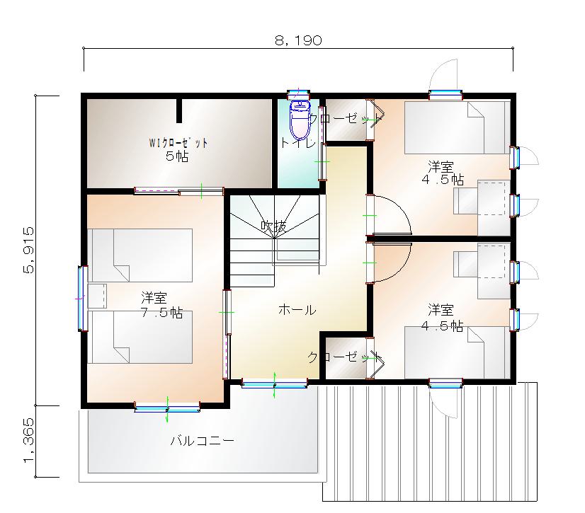 2階平面図
