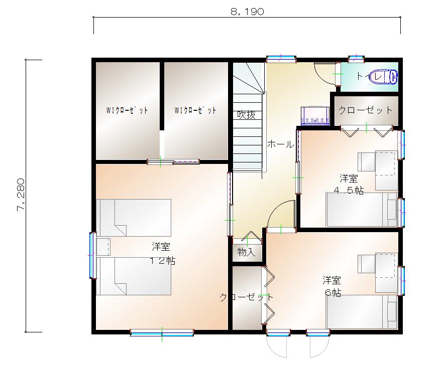 2階平面図
