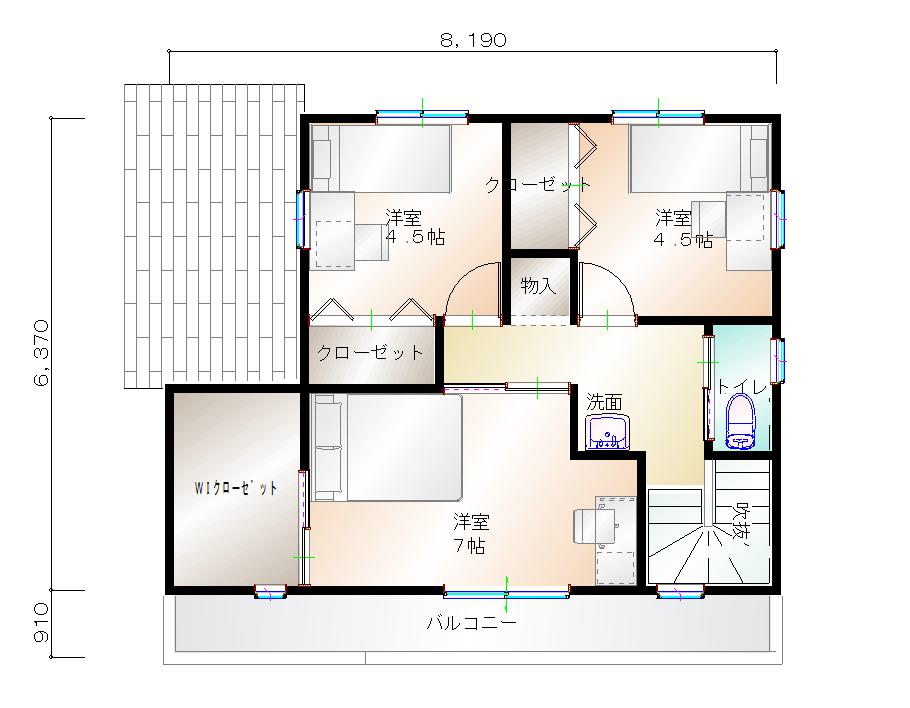 2階平面図