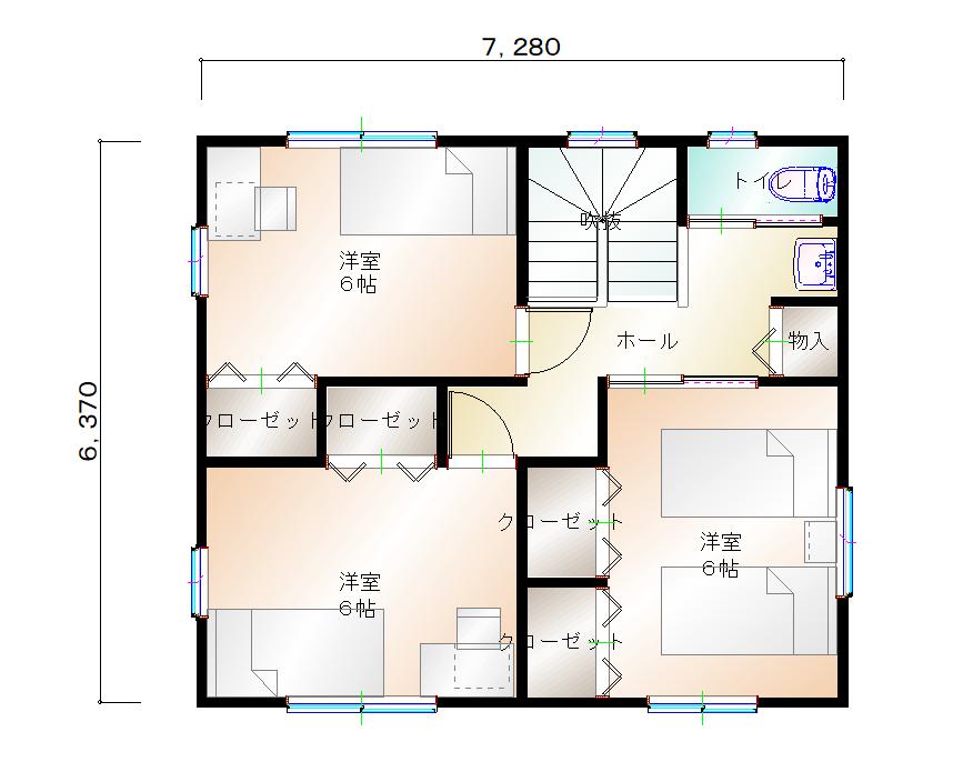 2階平面図