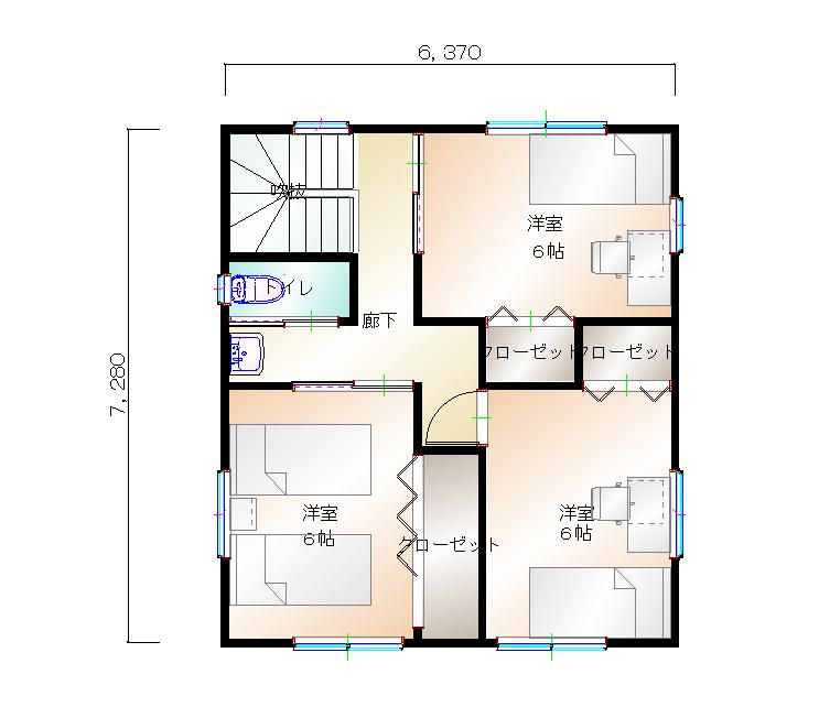 2階平面図