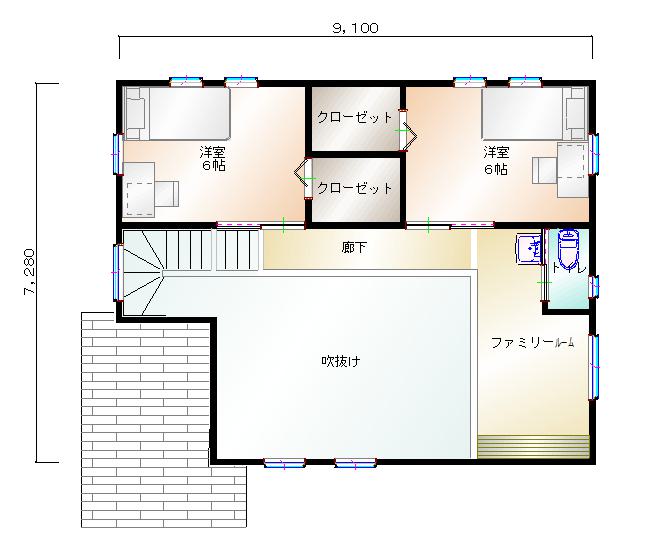 2階平面図