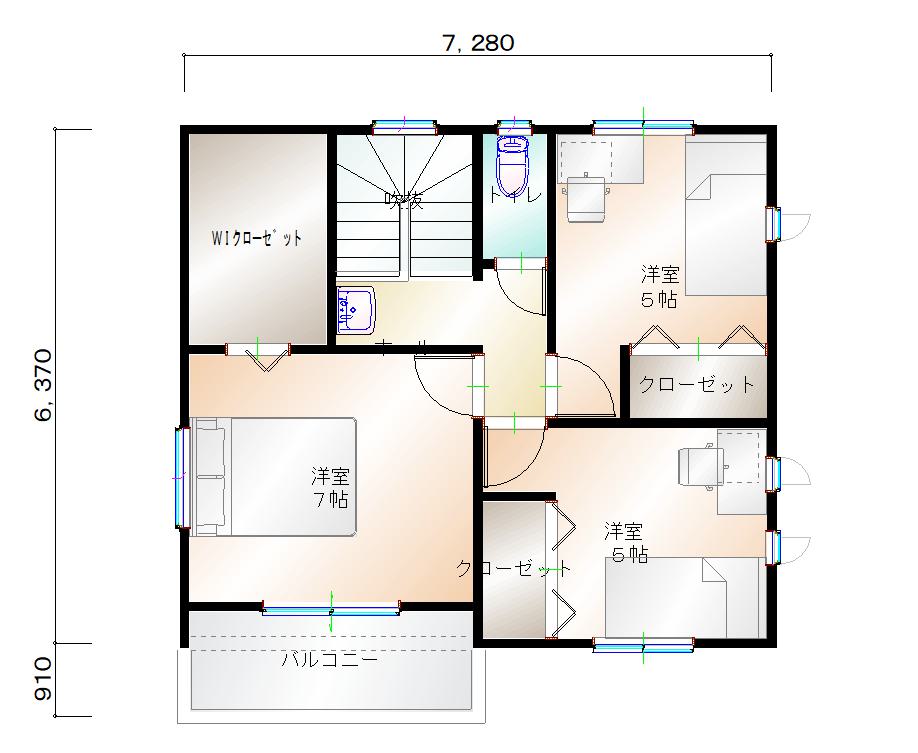 2階平面図
