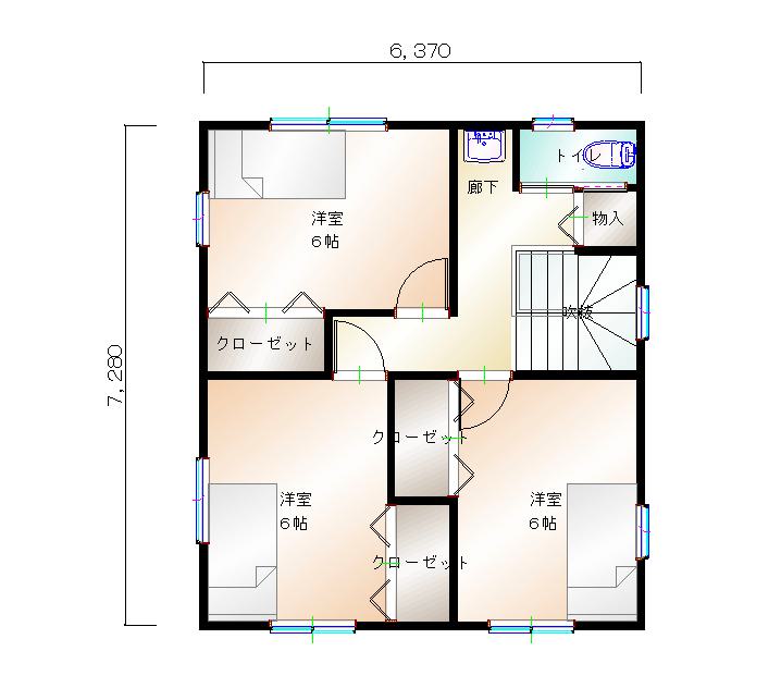 2階平面図
