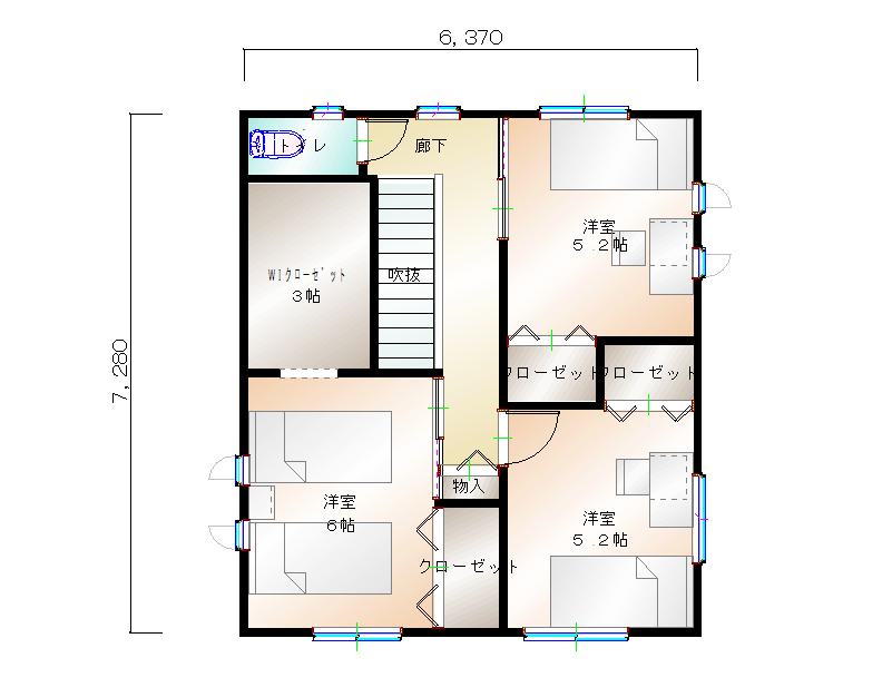 2階平面図
