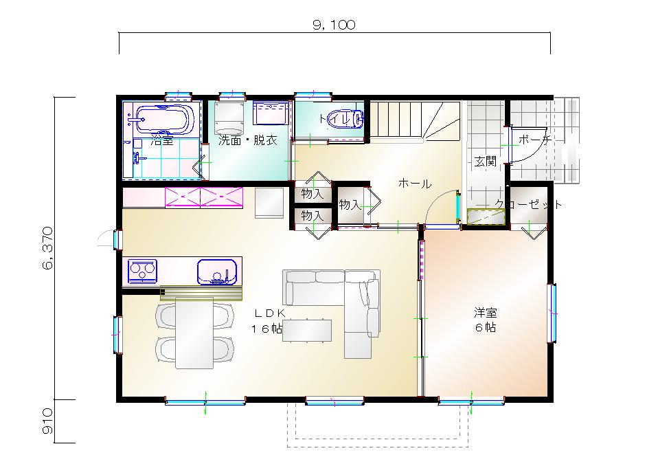1階平面図