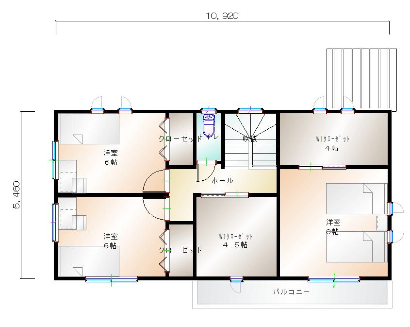 2階平面図