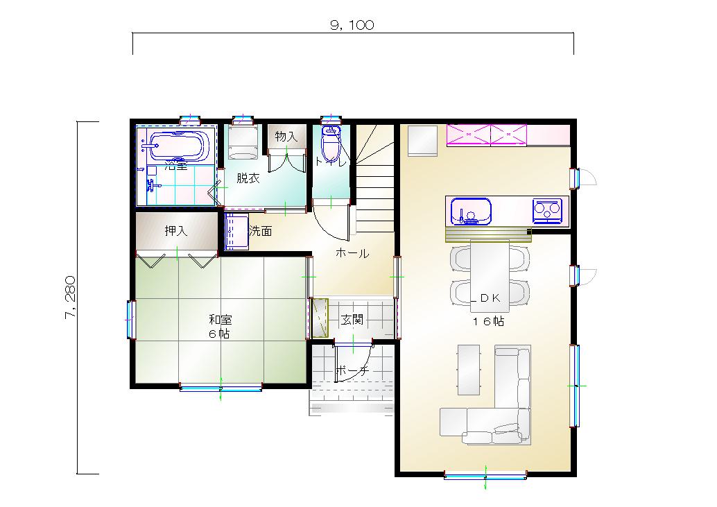1階平面図
