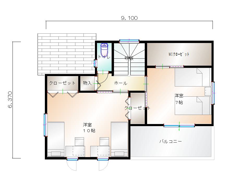 2階平面図