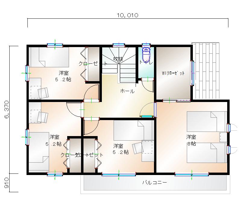 2階平面図