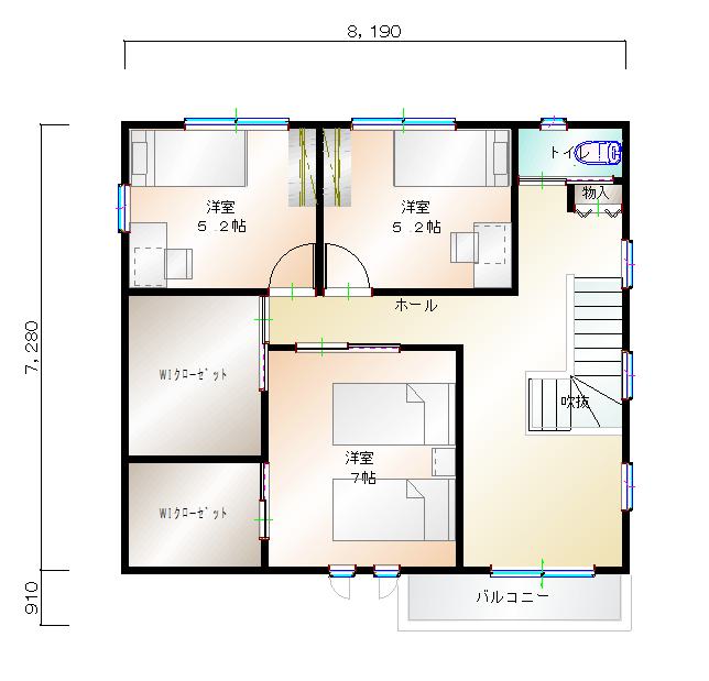 2階平面図