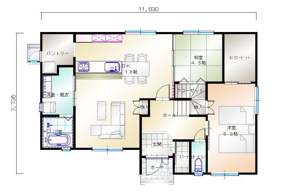 1階平面図