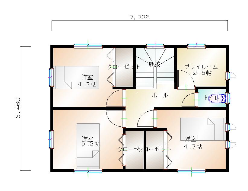 2階平面図
