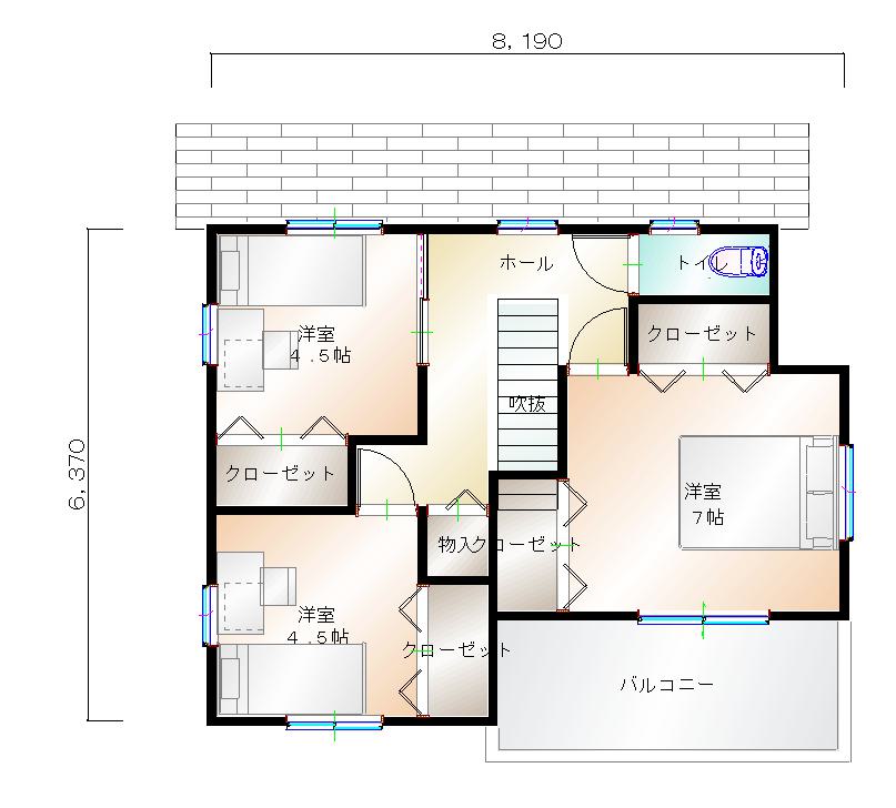 2階平面図