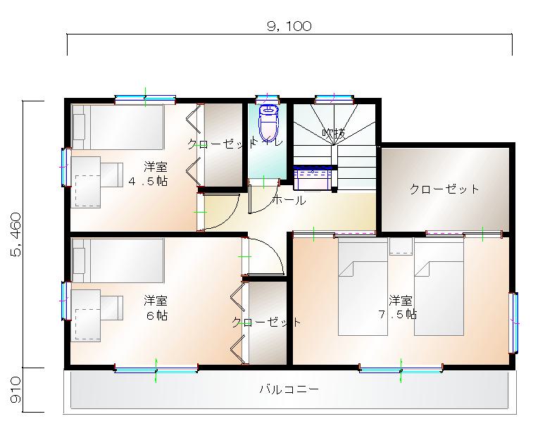 2階平面図