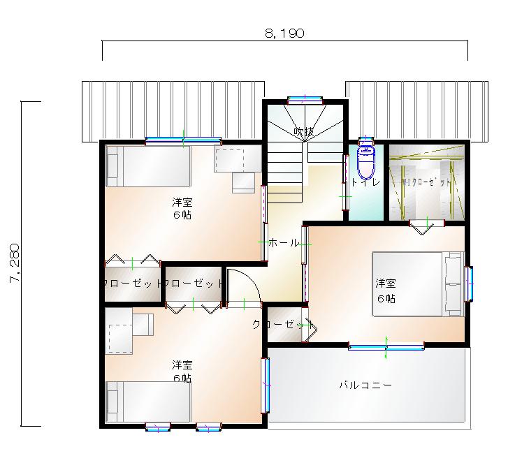 2階平面図