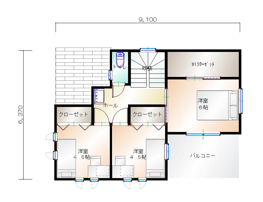 2階平面図