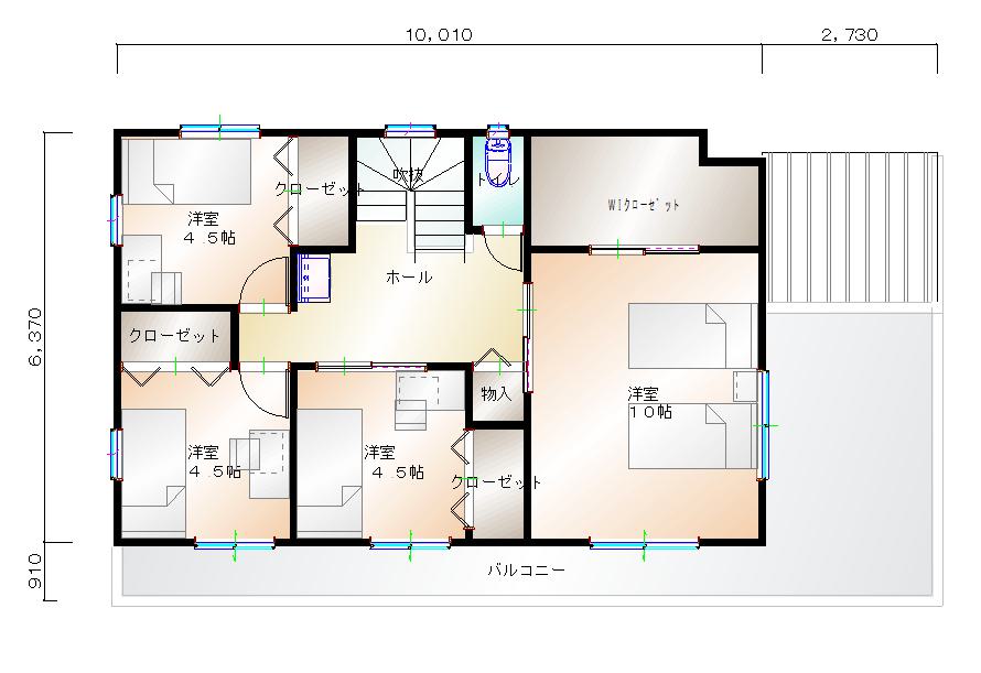 2階平面図