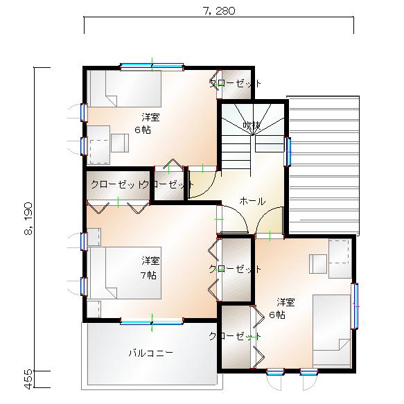 2階平面図