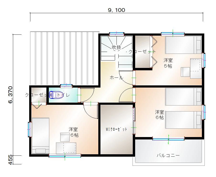 2階平面図