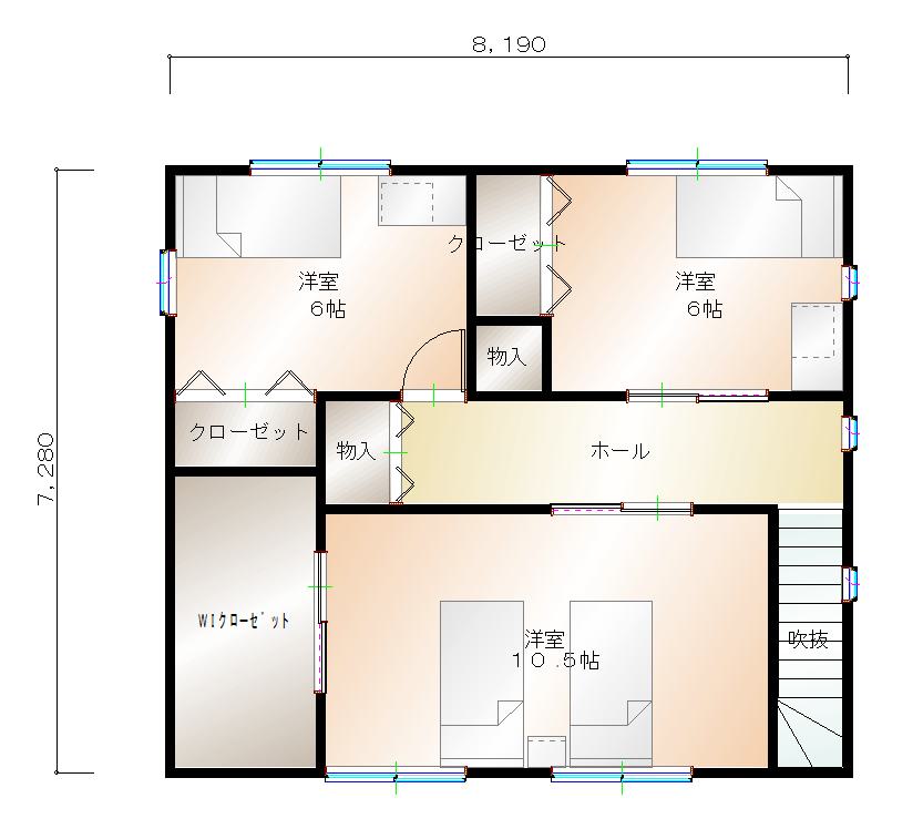 2階平面図