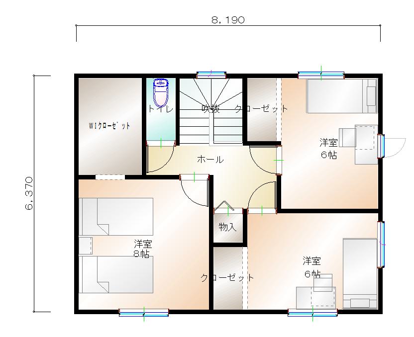 2階平面図